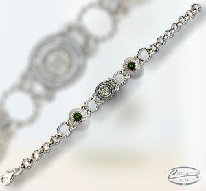 Bracciale Tripode bombato quarzi