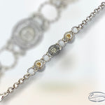 Bracciale Tripode bombato quarzi