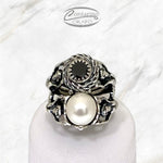 Anello CARIATIDI ZIRCONIA