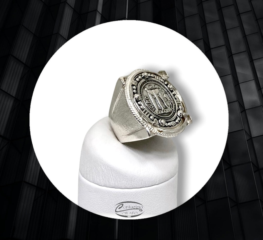 Anello BIG moneta tripode